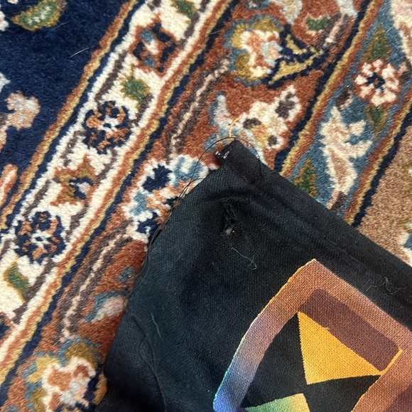 burning sun moon tapestry cotton decorative sheet blanket psychedelic multicolor - Picture 7 of 9